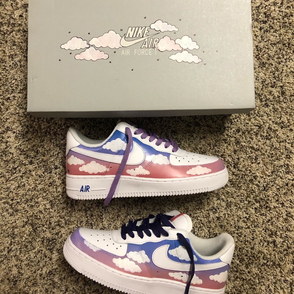 Size 8 women’s custom Air Force 1s